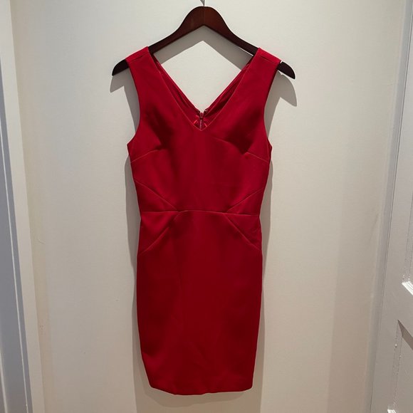 NWOT Banana Republic Red Sheath Dress 2P - Picture 1 of 6